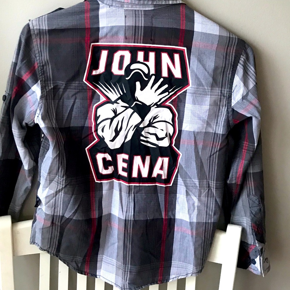 Kids John Cena button down shirt